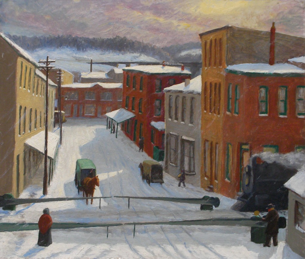 James A. Jefferys, Drifting Snow, Manayunk, 1910